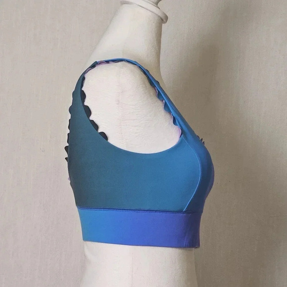 IVL Collective Scallop Multi Colored Bra /Tank SZ 6 W Removeable Pads - Picture 2 of 9